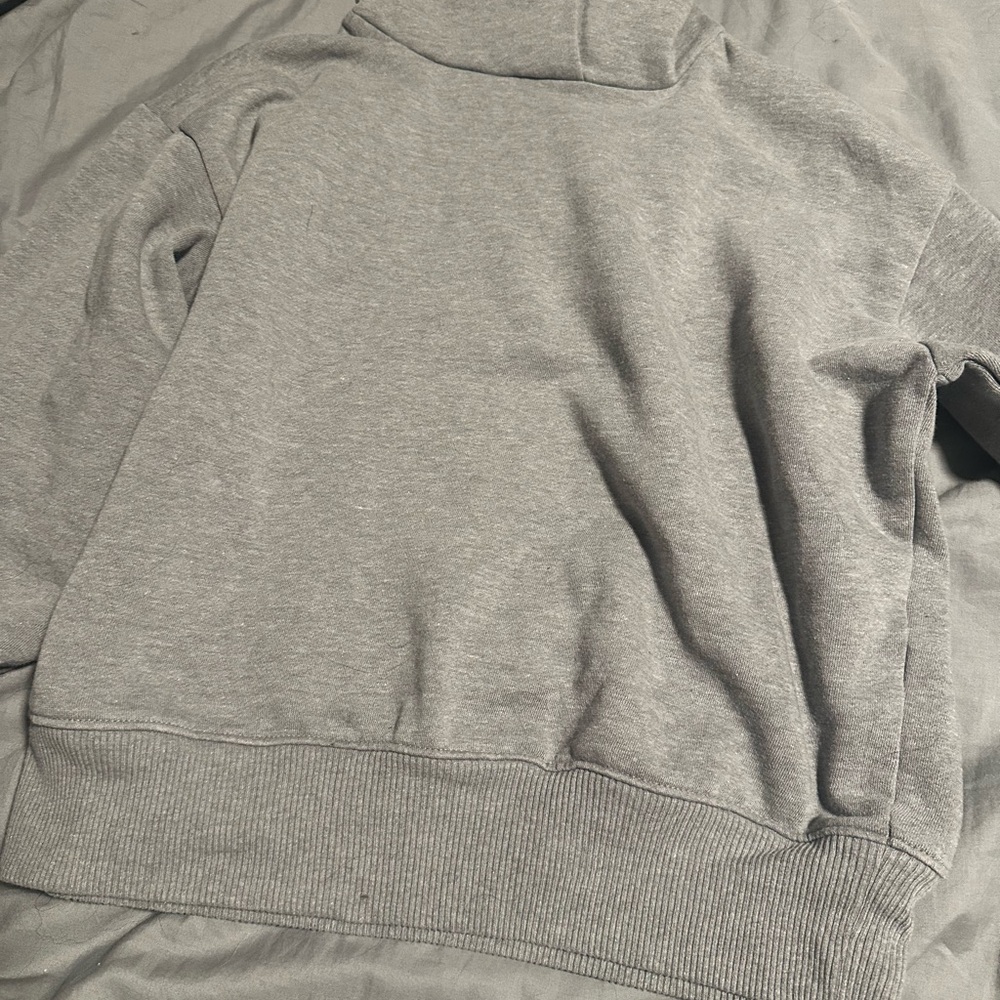 A New Day Heather Gray hoodie a little cropped